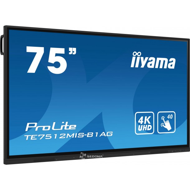 Monitor POS touchscreen iiyama ProLite TE7512MIS-B1AG, 75 inch