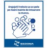 Placuta Angajatii trebuie sa se spele pe maini – 16 x 20 cm