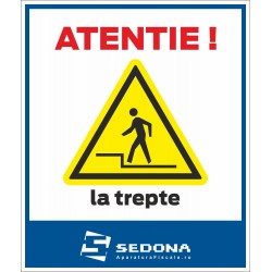 Attention steps Sign – 16 x 20 cm