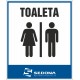WC sign – 16 x 20 cm