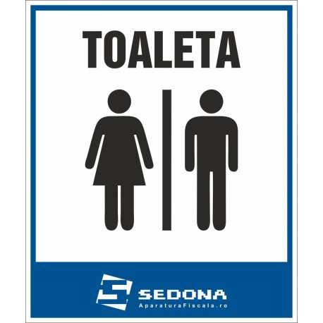 WC sign – 16 x 20 cm