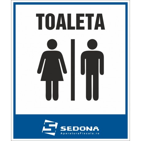 WC sign – 16 x 20 cm