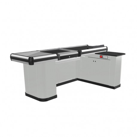 Cash register counter L shape with treadmill 210 cm