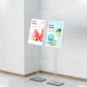 Unidirectional floor LED advertising panel, A2, telescopic, rechargeable, vertical, 600x435mm