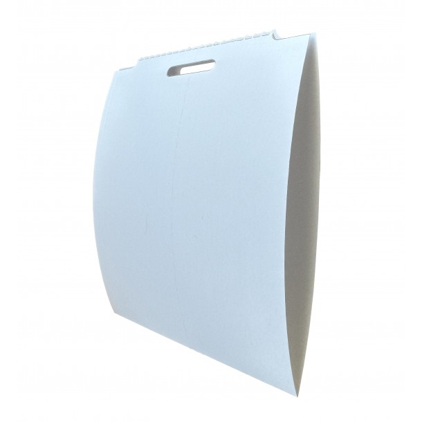 Roll of tag labels for event badges 10x12 cm, white or customized