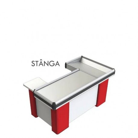 Masa pentru casa de marcat 180 CM, Rosie, Rama din aluminium - Sedona