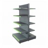 Raft de mijloc pentru magazin gri-antracit, inaltime 195 cm, 2xBaza 40 cm, 8xpolite 30 cm