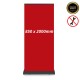 Roll Up Banner EXCLUSIV Negru, Personalizat, 850 x 2000mm, portabil