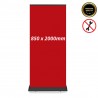 Roll Up Banner EXCLUSIV Negru, Personalizat, 850 x 2000mm, portabil