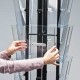 Black Rotating Stand, 360 degrees, brochure display, with 12 pockets A4 format (210x297 mm), Portrait