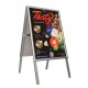 People Stopper, profil aluminiu click 25mm cu colt la 45 grade, S7 (700 x 1000 mm)