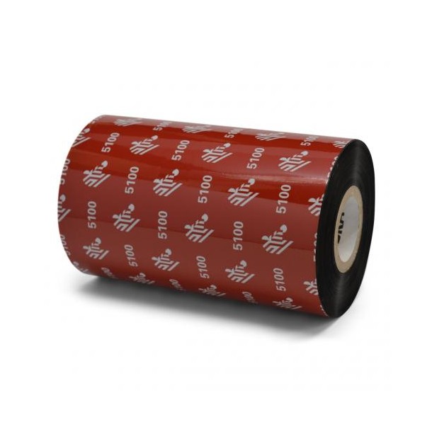 Ribon Zebra 5100 110mm x 450m, negru, OUT
