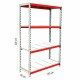 Raft Depozitare Cu Polite Metalice, H: 200 X L: 150 X L: 60 Cm, 2 Picioare