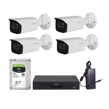 Kit 4 camere bullet 2 MP, hardisk inclus