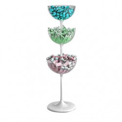 Stand expunere produse vrac, cu 3 boluri de 300 mm