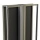Panou Informativ S7 (700x1000mm), rama cu print pe textil inclus si picior aluminiu, dubla fata