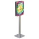 Panou Informativ S5 (500x700mm), rama cu print pe textil inclus si picior aluminiu, dubla fata