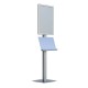Stand publicitar cu caseta luminoasa LED, format A1 (594x841mm), portret, 1 raft