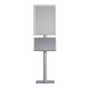 Stand publicitar cu caseta luminoasa LED, format A1 (594x841mm), portret, 1 raft