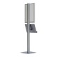 Stand publicitar cu caseta luminoasa LED, format A1 (594x841mm), portret, 1 raft