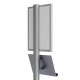 Stand publicitar cu caseta luminoasa LED, format A1 (594x841mm), portret, 1 raft