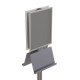 Panou Informativ, A1 (594x841mm), rama click si picior din aluminiu, dubla fata, cu 2 rafturi
