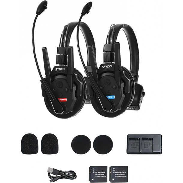 Casti Wireless SYNCO Xtalk XPro2 cu stand USB-C (2 bucati)