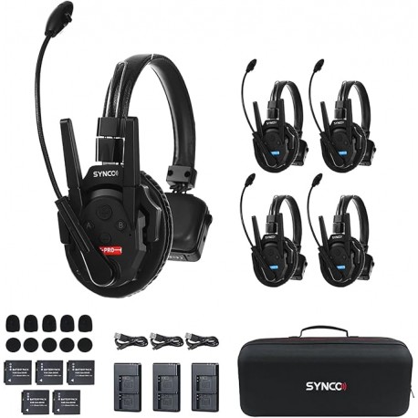 Casti Wireless SYNCO Xtalk XPro5 cu stand USB-C (5 bucati)