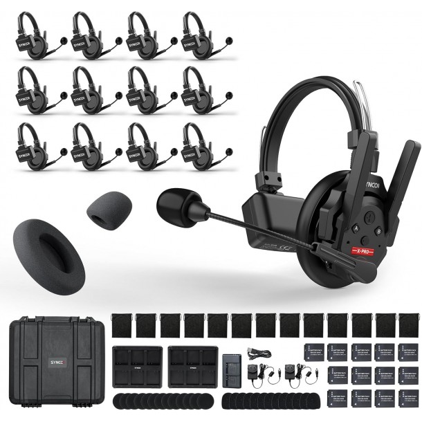 Casti Wireless SYNCO Xtalk XPro13 cu stand USB-C (13 bucati)