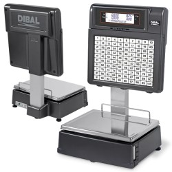 Cantar cu etichetare Dibal D545, 15 Kg - autoservire, cu brat