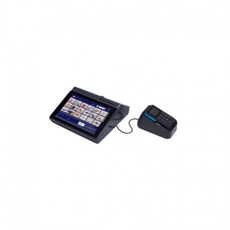 Pachet Casa de marcat Datecs BlueCash 500 si terminal de plata BluePad-50 Plus cu stand