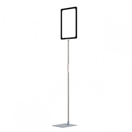 Stand reglabil gri, telescopic (350-550mm), cu rama plastic neagra, format A3