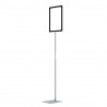 Stand reglabil gri, telescopic (350-550mm), cu rama plastic neagra, format A3