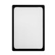 Rama plastic A4 (210 x 297mm), Negru, dubla fata, inserare poster pe latura mica, folie inclusa