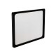Rama plastic A4 (210 x 297mm), Negru, dubla fata, inserare poster pe latura mica, folie inclusa