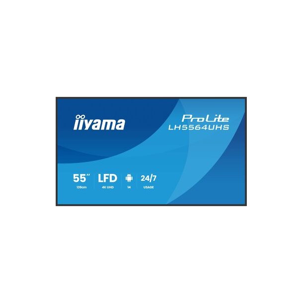 Monitor 4K iiyama ProLite LH5564UHS-B1AG, 55 inch, Android