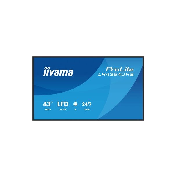 Display iiyama ProLite LH4364UHS-B1AG 43"