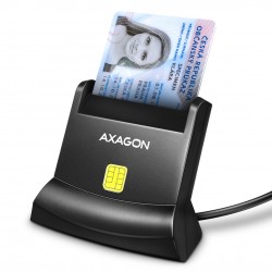 Desktop smart card / ID card reader AXAGON CRE-SM4N USB 2.0