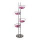 Stand expunere produse vrac, cu 4 boluri de 300 mm, sistem modular
