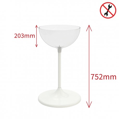 Bol transparent de 17 L (diam. 407mm) pentru expunere produse vrac