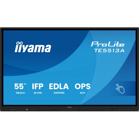 Monitor POS touchscreen iiyama ProLite TE5513A-B3AG, 55 inch, 4K UHD