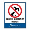 "Pets are forbidden" Sign