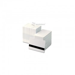 White plastic cards with magnetic stripe - 500 pieces package