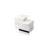 White plastic cards with magnetic stripe - 500 pieces package