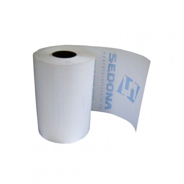 Thermal roll for cash register, 56mm wide 25m long for taxi Microsif