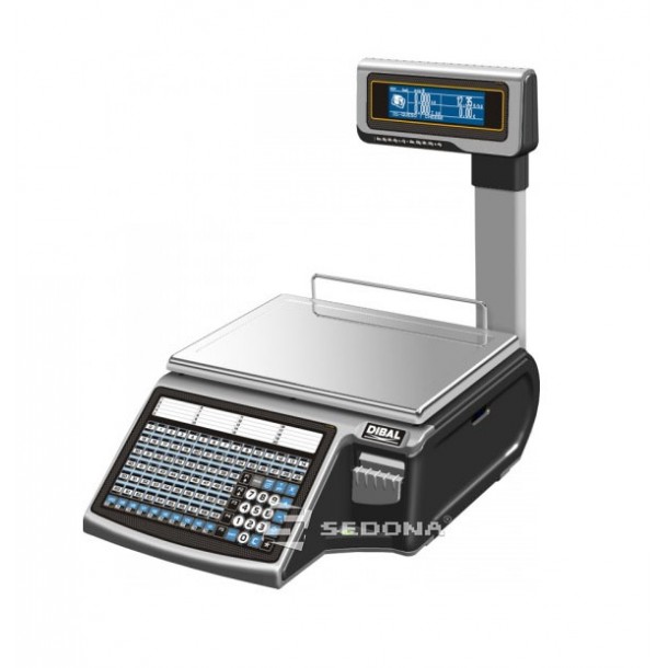 Labeling Scale Dibal Mistral M 525 With Pole