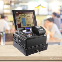 Sistem pentru restaurant - ECONOMIC - Cu Casa marcat, Imprimanta POS, Sertar bani, Touchscreen, Computer, Freya Restaurant