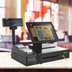 Sistem pentru restaurant - PREMIUM - Cu Imprimanta fiscala, Sertar bani, POS Touch All-in-One Aures, Freya Restaurant