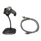 1D Wired Barcode Scanner Zebra LI2208 Stand USB Black