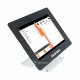 Desk Stand for 10” Tablet, Plexiglass, Black, Customizable